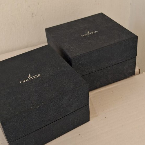 Nautica watch boxes used, set of two