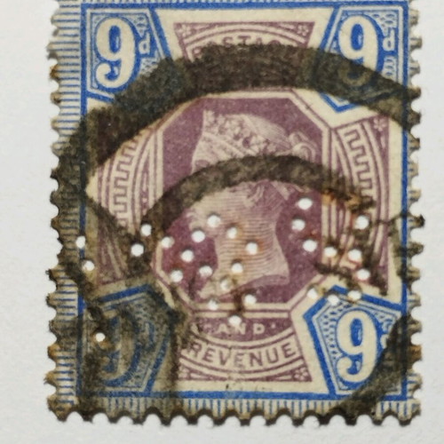 Great Britain 9 Pence 1887 Queen Victoria stamp used