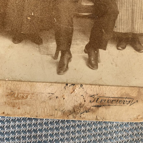 Antique original cabinet card photo 10x16.3 cm used by Michel Zaphiropoulos