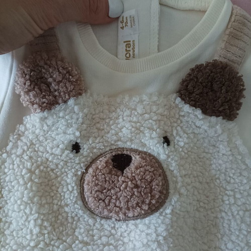 Mayoral baby romper bear new, size 4-6 months 70 cm