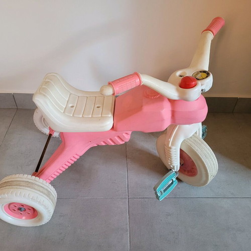 Baby Tricycle used, pink and white for toddlers