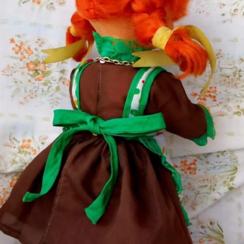 Vintage Pippi Longstocking Doll El Greco 38cm like new 80s