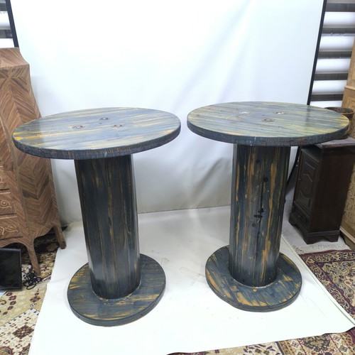 Karouli tables like new, set of 3 for cafe or veranda