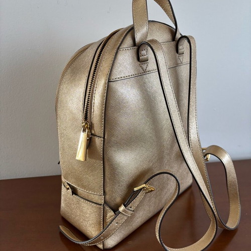 Michael Kors Rhea Medium backpack like new, gold