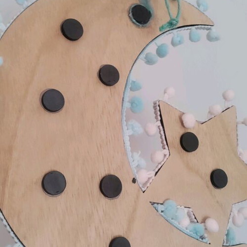 Decorative moon with star new