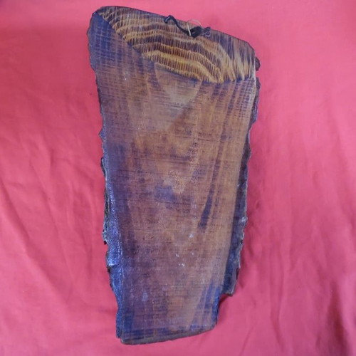 Wall hanging with bronze Christ statue on pine wood