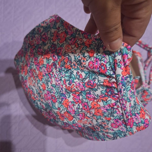 Reef multicolor bikini top used, large size approximation