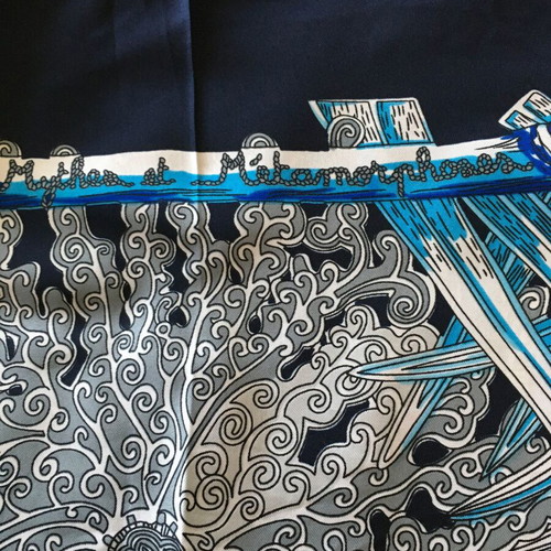 Scarf Stole Mythes et Metamorphoses Annie Faivre Silk 140x140