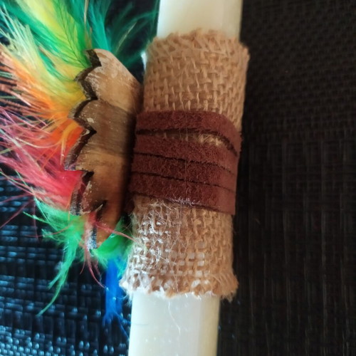Easter Candle new handmade aromatic square wax 25 cm