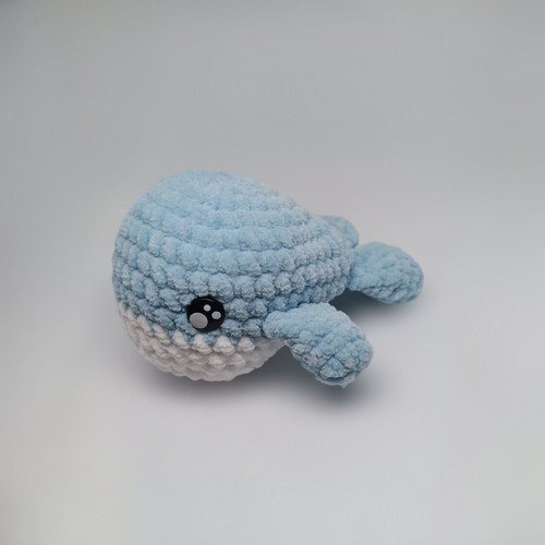 Handmade crocheted amigurumi whale new