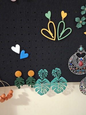 Handmade earrings set new, colorful