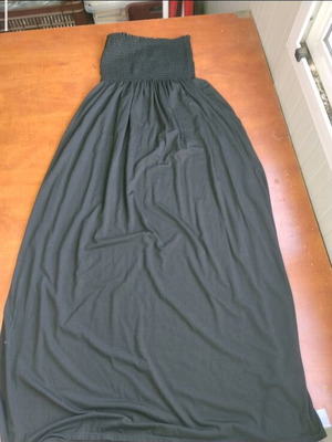 Strapless summer dress used, black, size S
