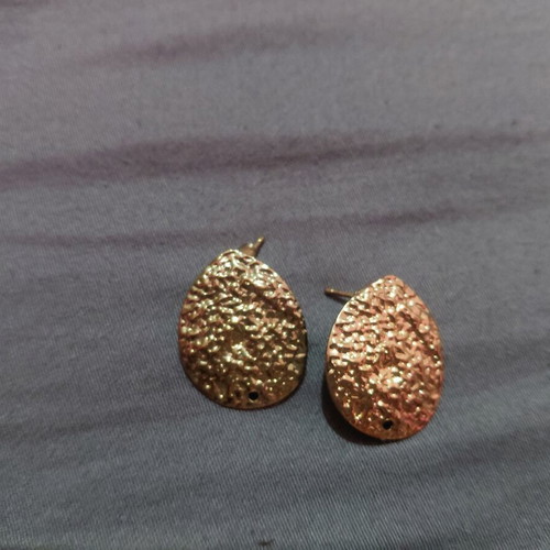 Gold drop earrings like new