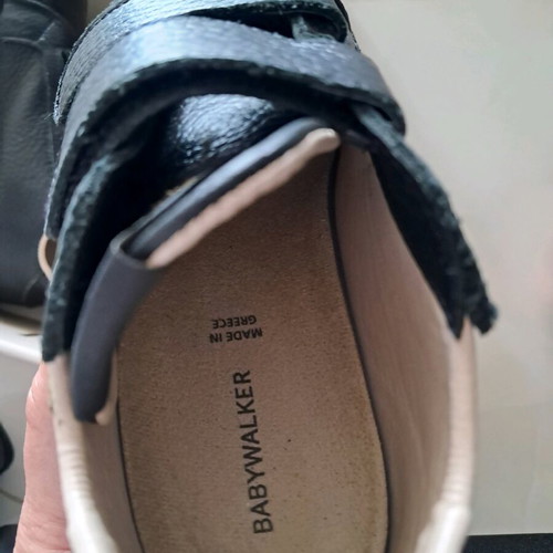 Babywalker Black Leather Shoes Size 28 Like New
