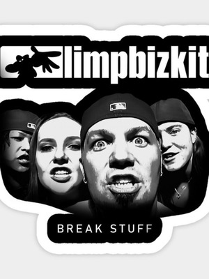 Limp Bizkit αυτοκόλλητο λάπτοπ καινούργιο, χειροποίητο γυαλιστερό