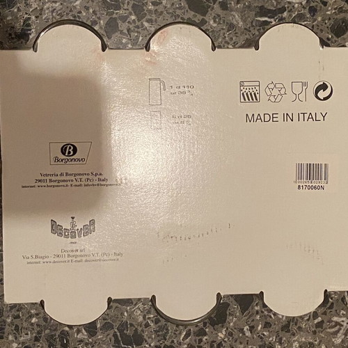 Vintage Borgonovo Drink Set 7 Pcs sealed with Whisky Logos