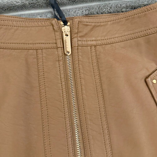 Leather mini skirt new Lynne with zipper