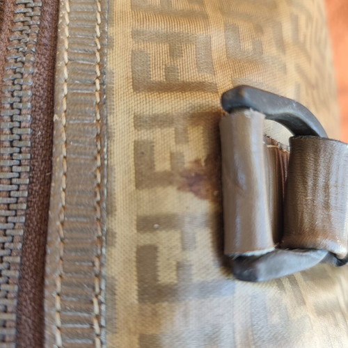 Fendi Boston bag in Monogram Zucca PVC leather