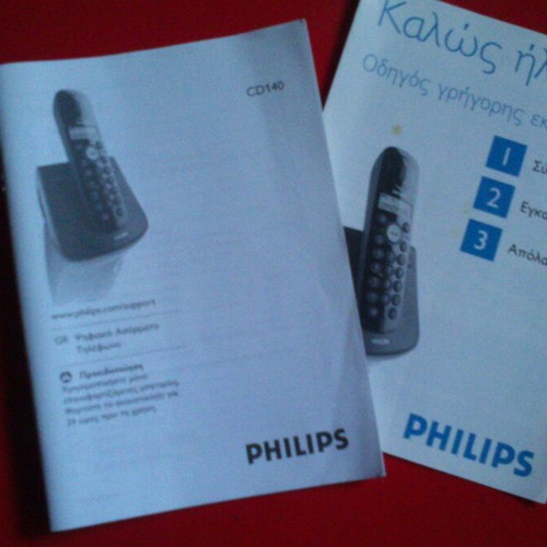 Philips CD140 cordless phone new, sealed batteries included