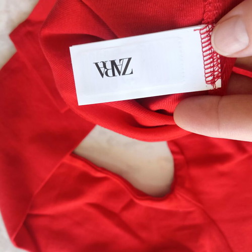 Zara women's red pants and blouse set, small