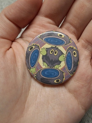 Clear Kuriboh handmade pin new, multicolored