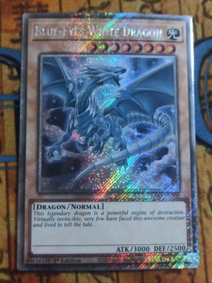 Blue Eyes White Dragon Platinum Secret Rare κάρτα Yu-Gi-Oh! σε άριστη κατάσταση