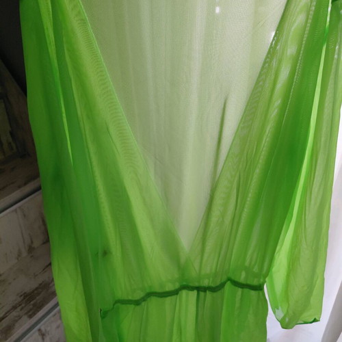 Lime Neon Romper Cover-Up for Swimwear like new