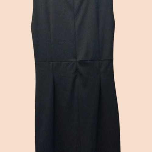 Black lace midi dress used, size XL, nude lining, knee-length