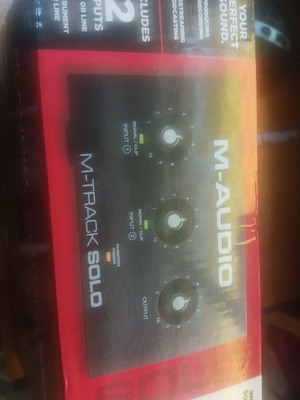 M-Audio M-Track Solo 2 Channel USB Audio Interface new