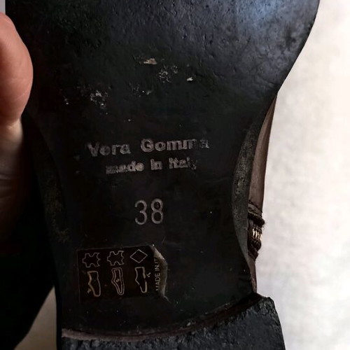 Leather boots used, brown, size 39, Vera Gomma