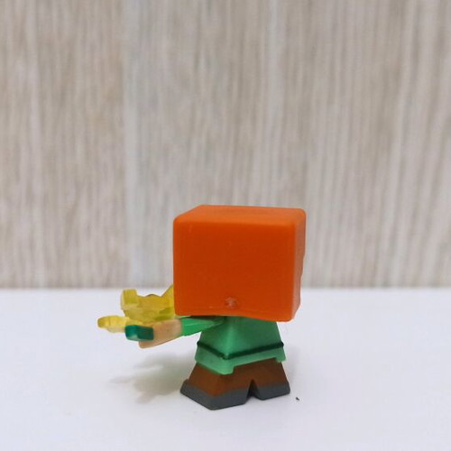 Minecraft Mini Figure Series 15 Alex With Channeling Trident used
