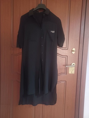 Long semi-transparent Cache Cache shirt like new, black, size S