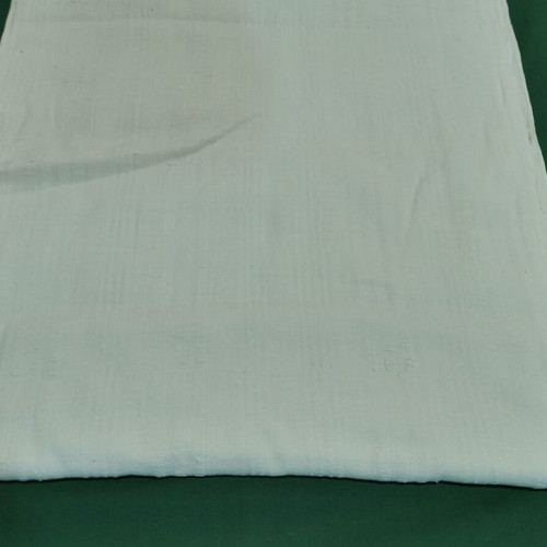 Woven bed sheet used, 1950 era