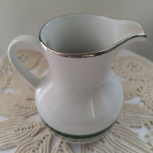 Winterling milk jug like new with silver decoration