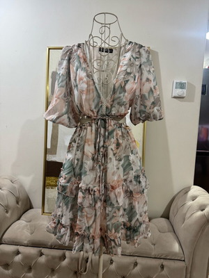 Cento mini dress with tulle, like new
