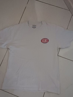 Vans T-shirt unisex white size 164 cm like new