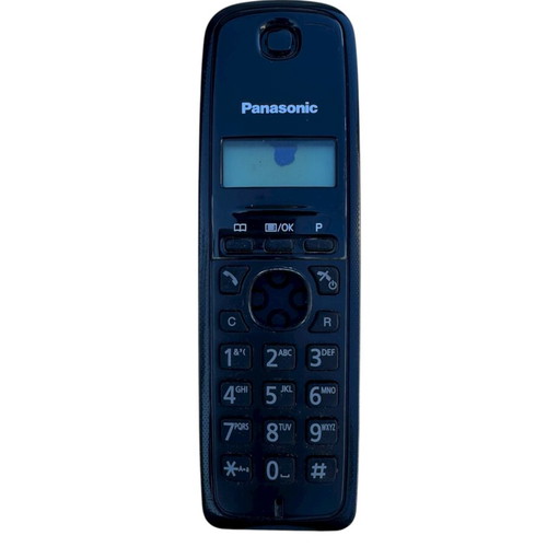 Panasonic KX-TG1611 cordless phone used, red