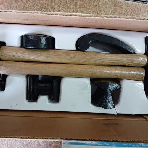 Set of car body hammers new, 7 pieces German made