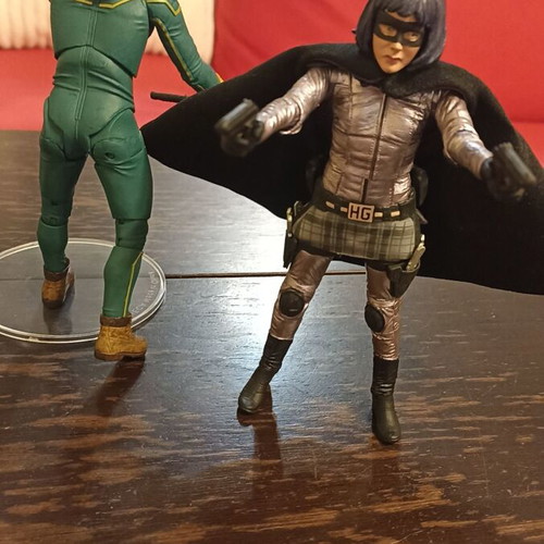 Neca figures Kick Ass and Hit Girl like new, pack of 2 figures