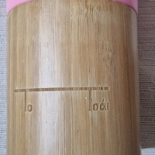 To Go Thermos like new for 500 ml drinks with bamboo
