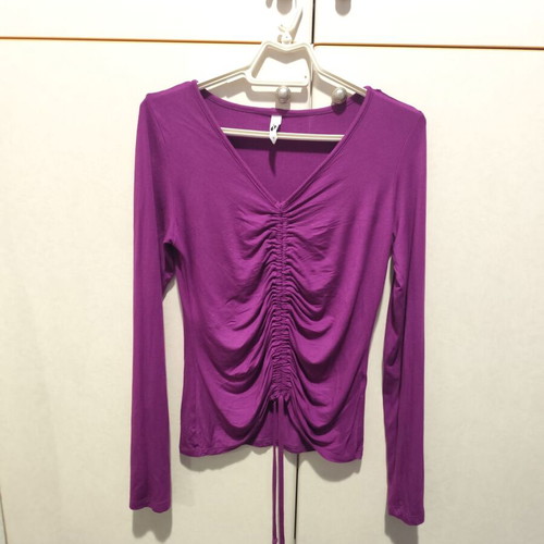 Purple viscose blouse like new, size S
