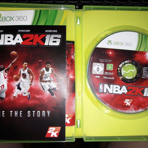 NBA 2K16 Xbox 360 game, used, with manual