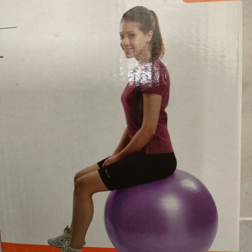 Exercise ball new, 65cm diameter, purple color