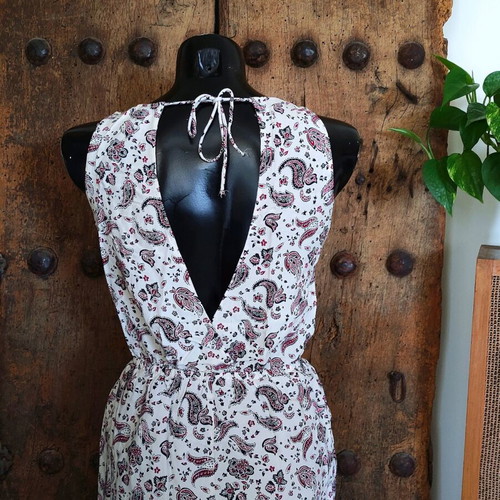 H&M Divided playsuit with paisley print, like new, multicolor, size S