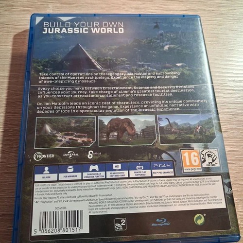 Jurassic World Evolution PS4 game like new