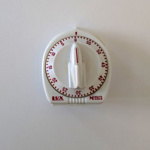 Lux Minute Minder vintage mechanical kitchen timer used