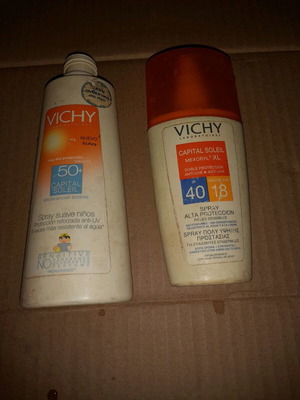 Συλλεκτικές συσκευασίες Vichy μεταχειρισμένες, πακέτο 2