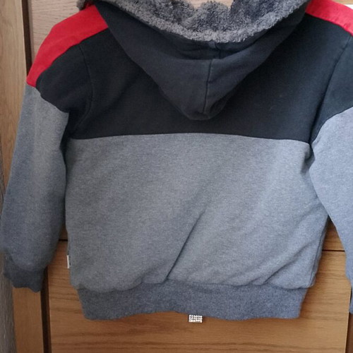 Jacket with fur 116 cm for boys, like new