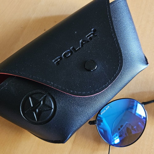 Polar Unisex Sunglasses new, blue-purple lenses, small frame