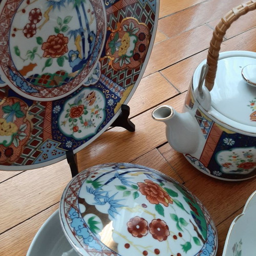 Imari Japanese porcelain set of 4 pieces, new
